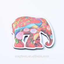 Thaïlande souvenir touristique couleur arc en ciel éléphant epoxy aimants de réfrigérateur pour cadeaux promotionnels